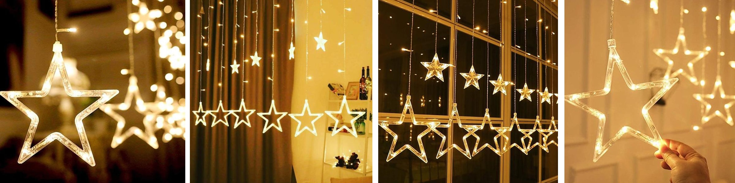 led star curtain lights
