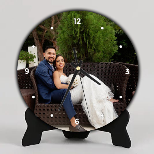 Custom Photo Table Clock Online Phot Print Personalized Table Clock