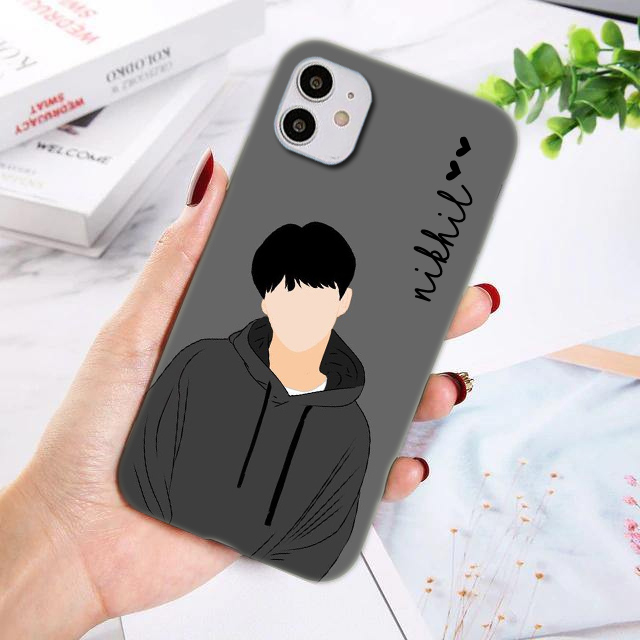 64 – Cute Boy Custom Name Phone Cover