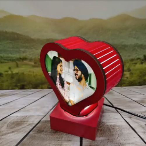 Heart Revolving LED Photo Frame | Shop For LED Photo Frames