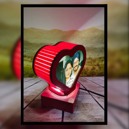 Heart Revolving LED Photo Frame | Shop For LED Photo Frames